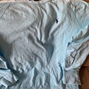Mens sky blue Ralph Lauren sweatshirt